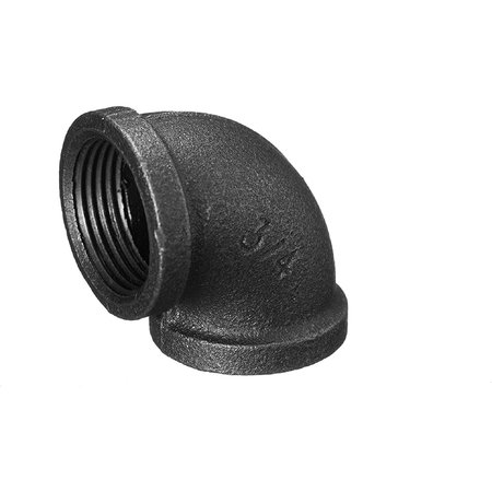 IRONWERKS DESIGNS 3/4" Iron 90-Degree Elbow Fitting, 10PK IW-90EL-3/4-10